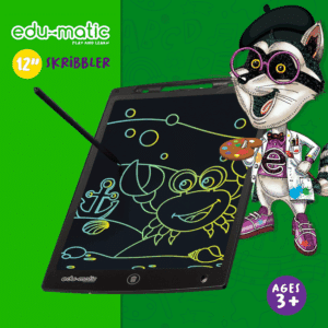 Edu-Matic Skribbler - 12in LCD Writing Tablet with 1 Delete Button - Image 3