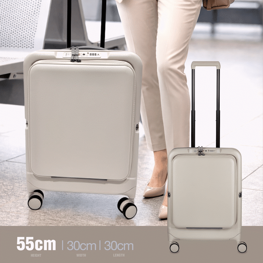 Expandable PP 55cm Carry On Luggage - Image 9