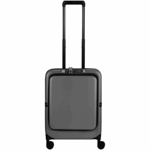 Expandable PP 55cm Carry On Luggage - Dark Grey
