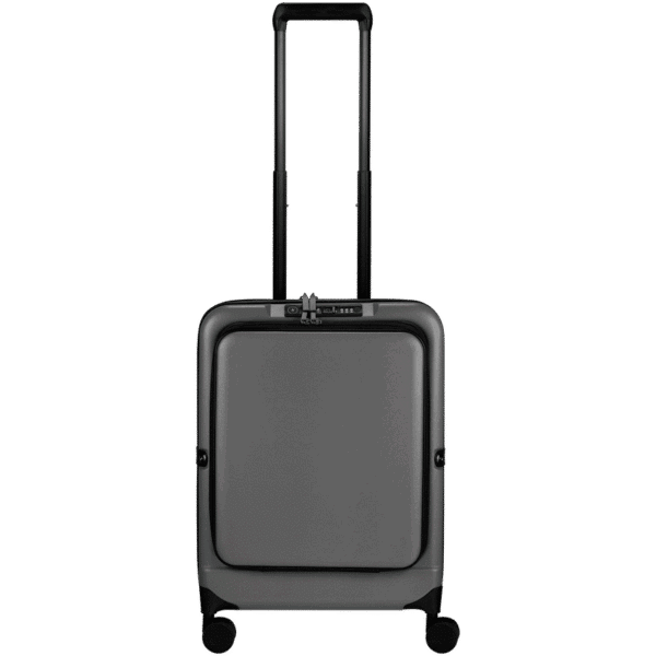Expandable PP 55cm Carry On Luggage – Dark Grey — Expandable PP 55cm Carry On Luggage – Dark Grey
