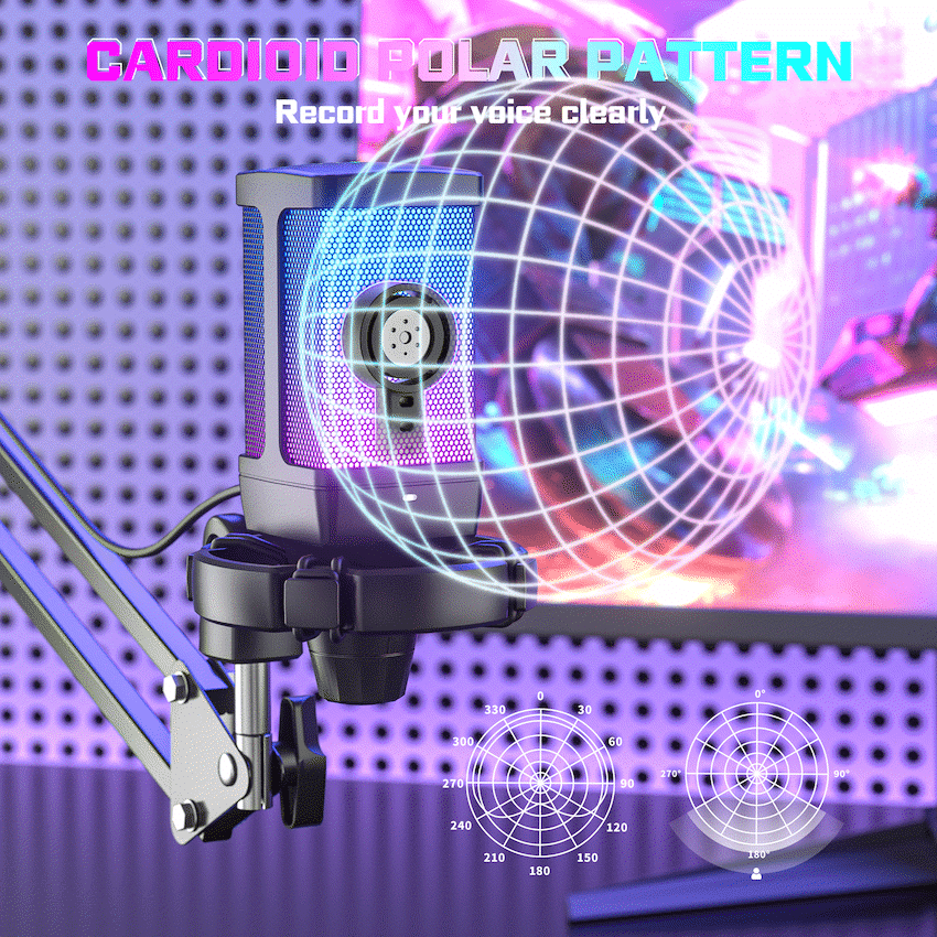 Fifine Q6T Microphone with Pop Filter and Shock Mount Kit - Image 7