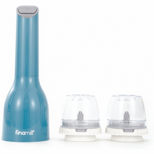 Finamill Battery Operated Grinder – Ocean Blue — Finamill Battery Operated Grinder – Ocean Blue