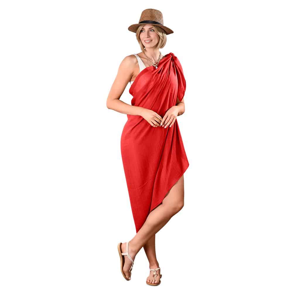 Hawaii Multi-Function Scarf & Sarong – Red — Hawaii Multi-Function Scarf & Sarong – Red