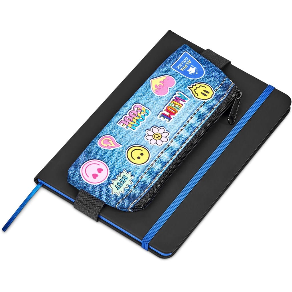 Hoppla Lagoon Polyester Pencil Case To Fit Over An A5 Notebook - Image 5