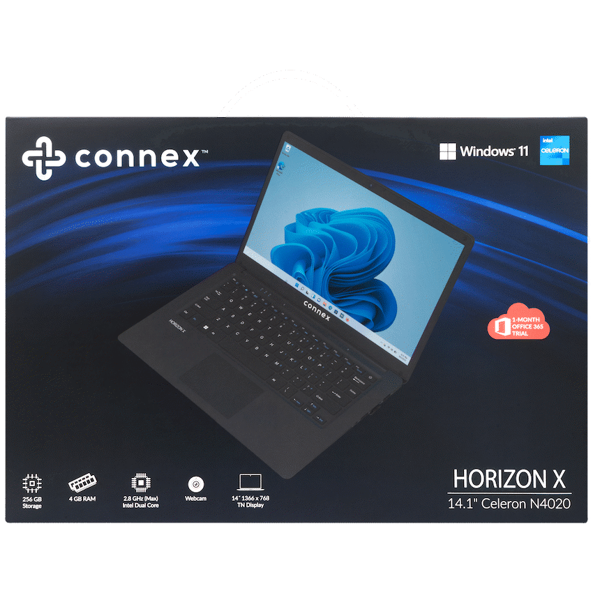 Horizon X Laptop- Connex 14" Celeron N4020 4/256 SSD W11H - BK - Image 10