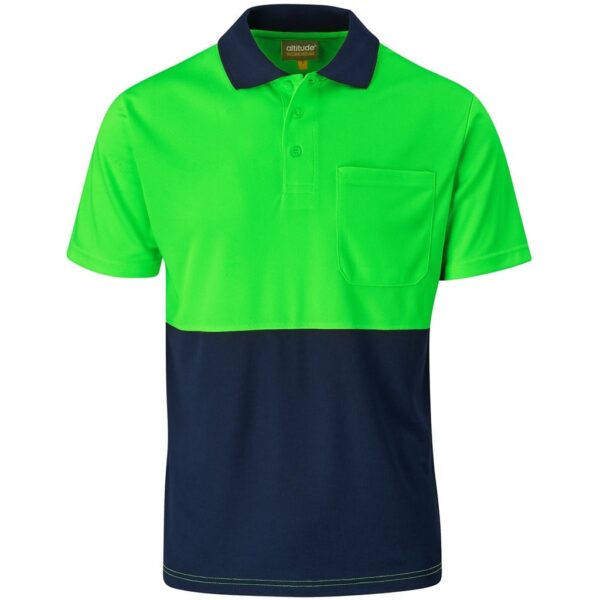 Inspector Two-Tone Hi-Viz Golf Shirt — Inspector Two-Tone Hi-Viz Golf Shirt