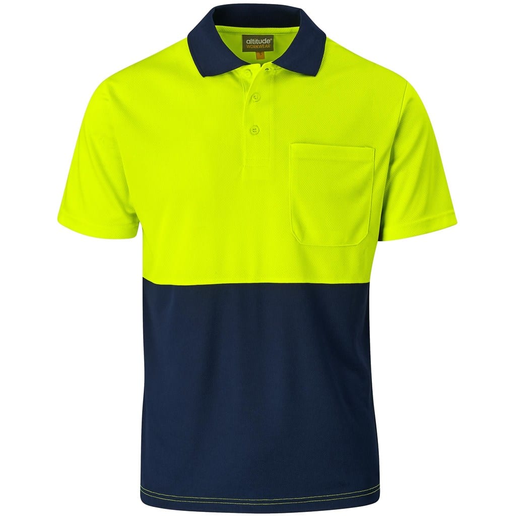 Inspector Two-Tone Hi-Viz Golf Shirt - Image 7