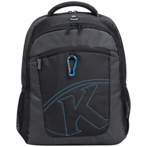 Kingsons 15.6" black laptop backpack with key chain