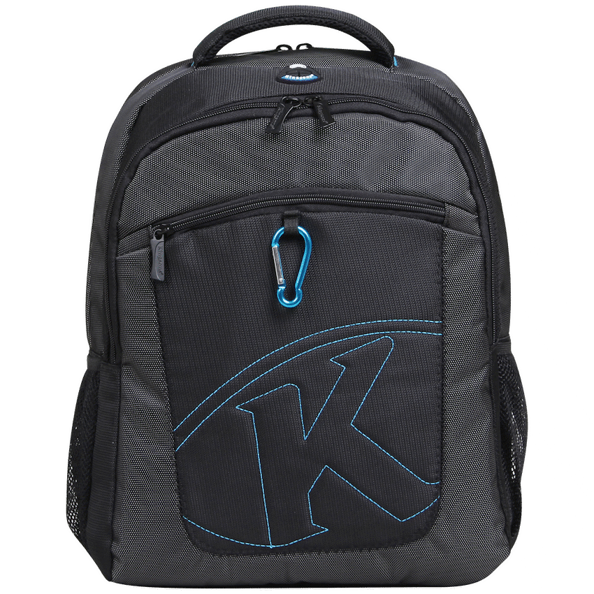 Kingsons 15.6" black laptop backpack with key chain