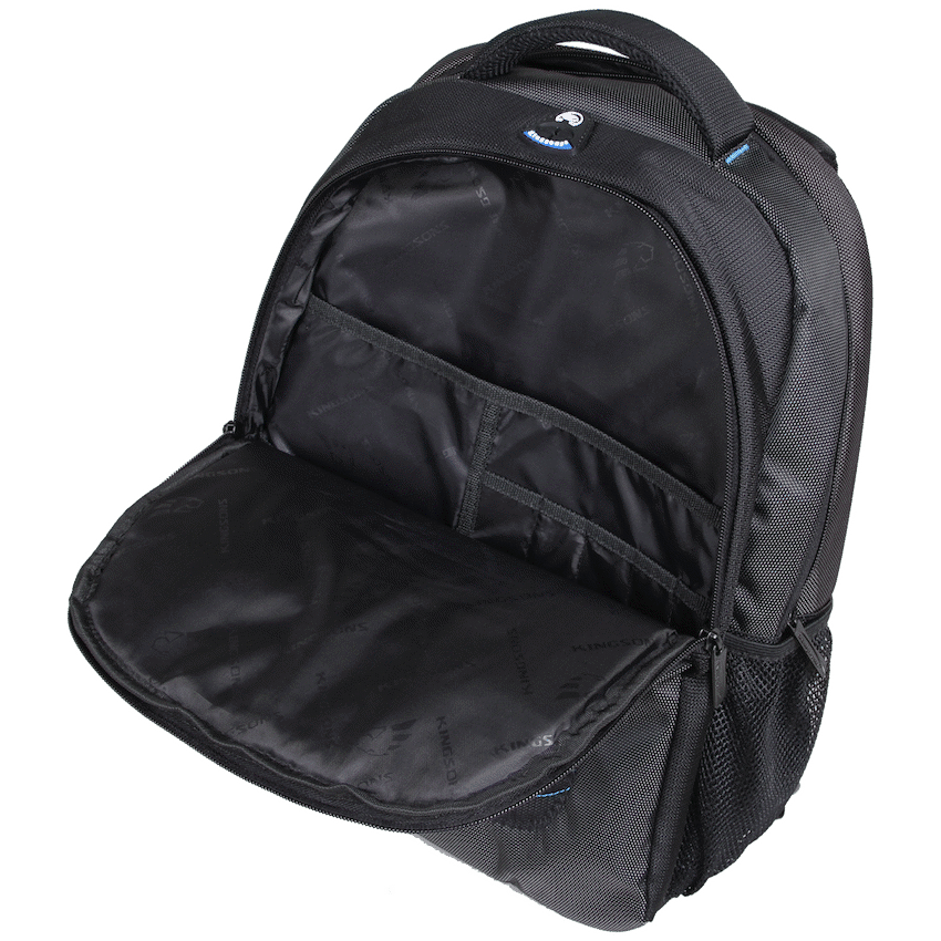 Kingsons 15.6" black laptop backpack with key chain - Image 2