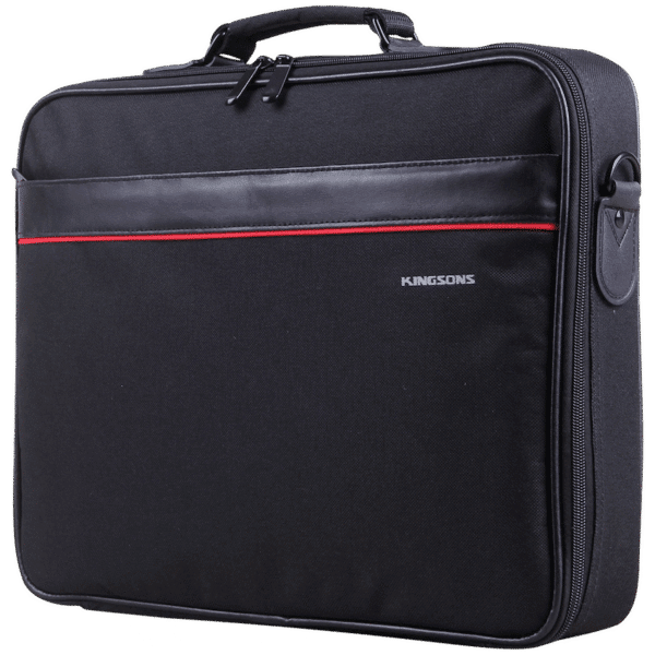 Kingsons 15.6″ Black Shoulder Bag – Office Series — Kingsons 15.6″ Black Shoulder Bag – Office Series