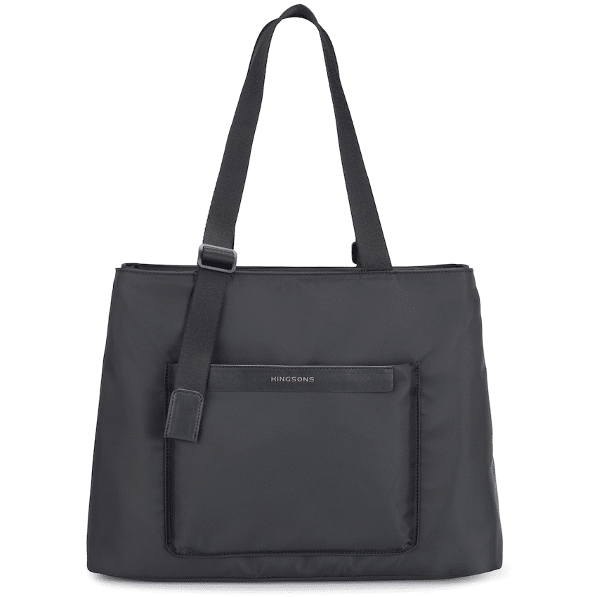 Kingsons Echo Ladies 15.6" Laptop Tote Bag Black - Image 4