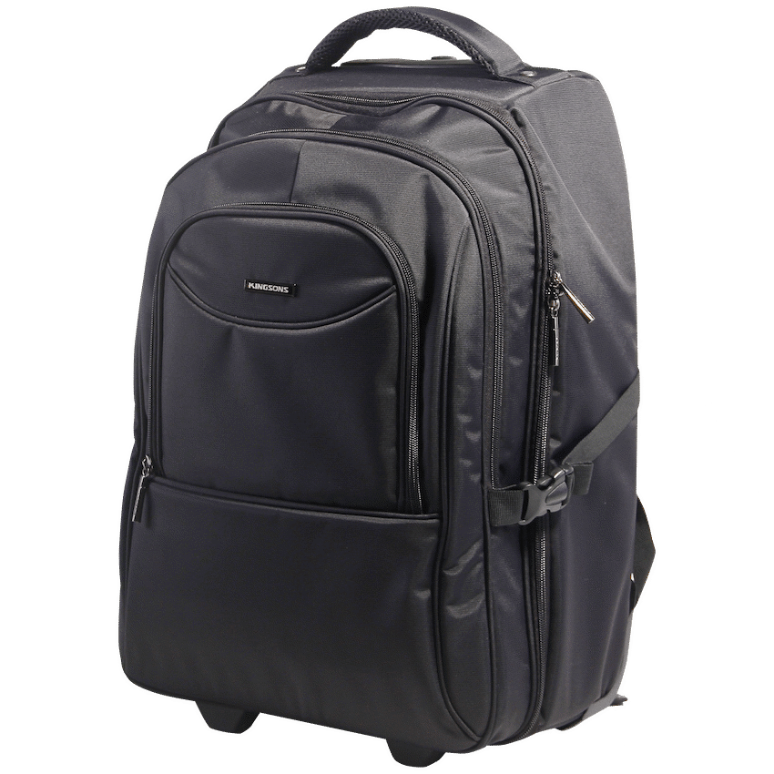 Kingsons Prime 15.6" Laptop Trolley Backpack - Black - Image 2