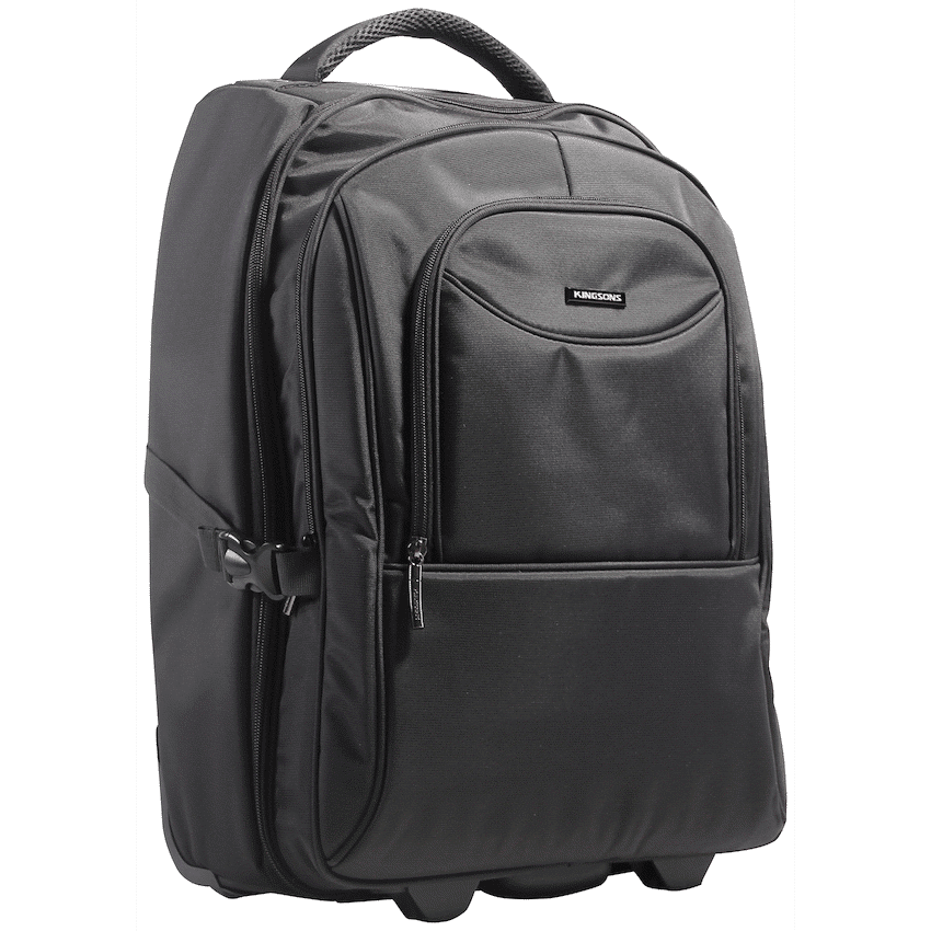 Kingsons Prime 15.6" Laptop Trolley Backpack - Black - Image 4