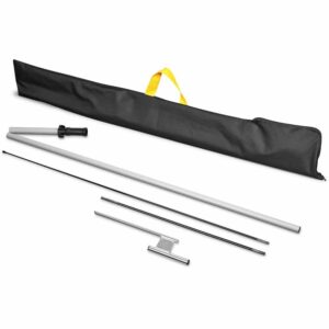 Alternative view of Legend 2M Sublimated Arcfin Double-Sided Flying Banner - 1 complete unit