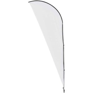Alternative view of Legend 2M Sublimated Sharkfin Double-Sided Flying Banner - 1 complete unit