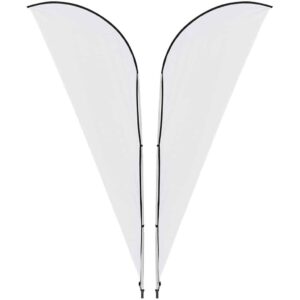 Alternative view of Legend 2M Sublimated Sharkfin Double-Sided Flying Banner - 1 complete unit