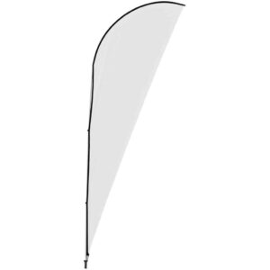 Legend 4M Sublimated Sharkfin Double-Sided Flying Banner - 1 complete unit
