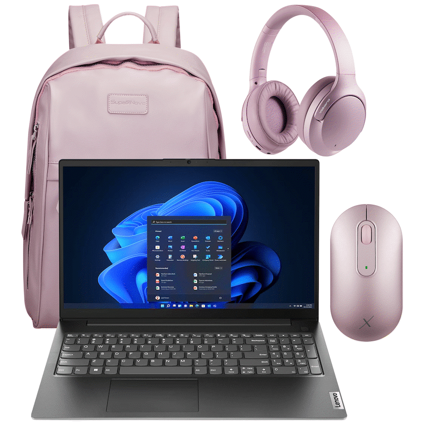 Lenovo 82YU015DSA - V15 AMD Ryzen 5 16/512 Ladies Laptop Bundle