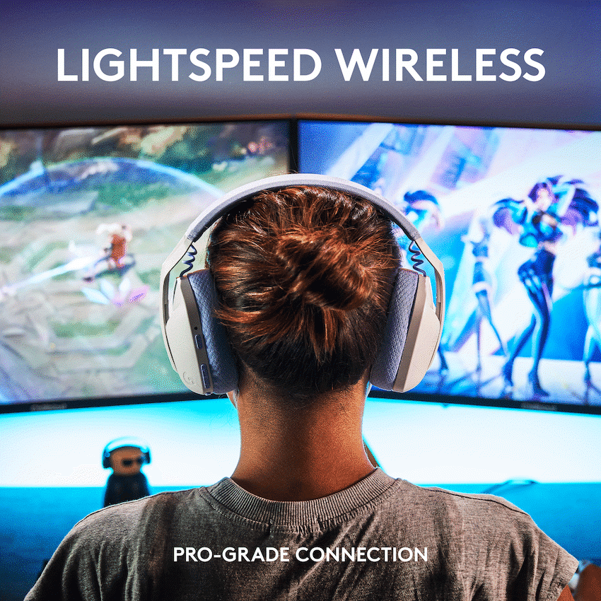 Logitech(R) G435 LIGHTSPEED Wireless Gaming Headset - White - Image 2
