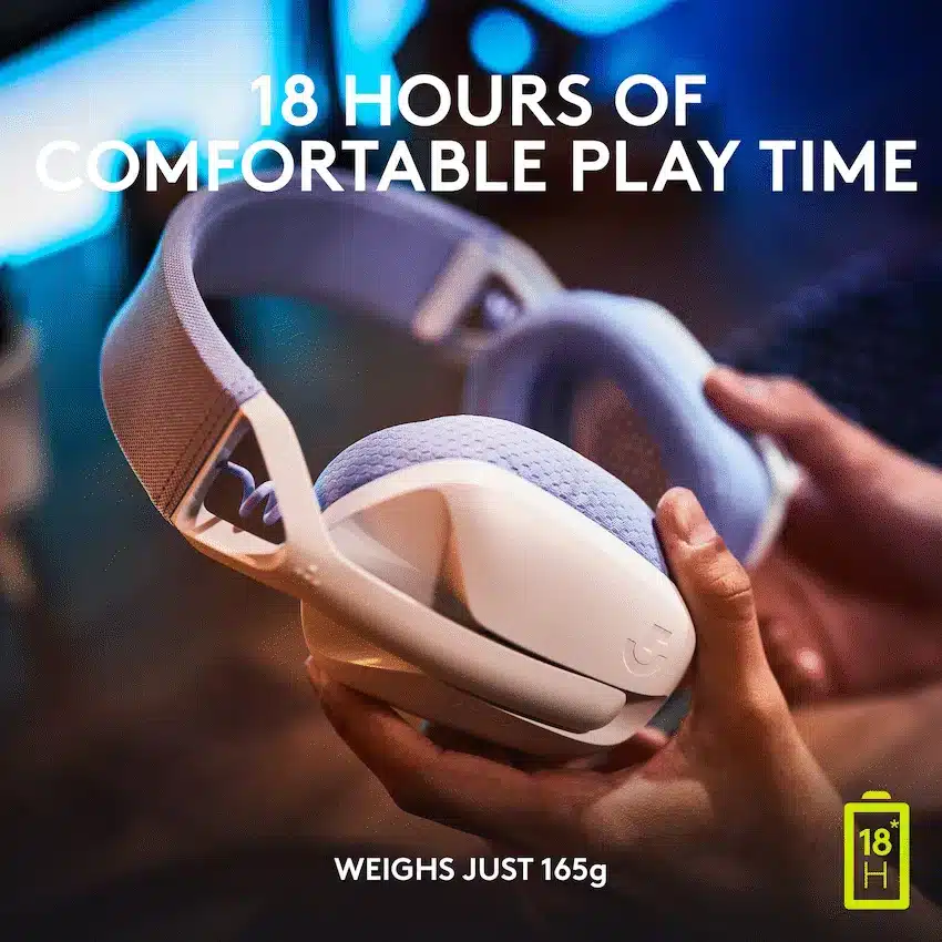Logitech(R) G435 LIGHTSPEED Wireless Gaming Headset - White - Image 6