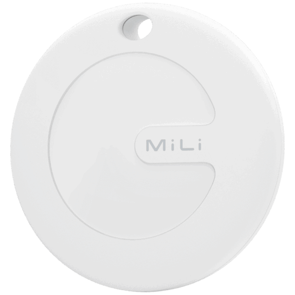 MiTag Apple-Compatible Tag with Leather Keychain Accessory - 1 Pack