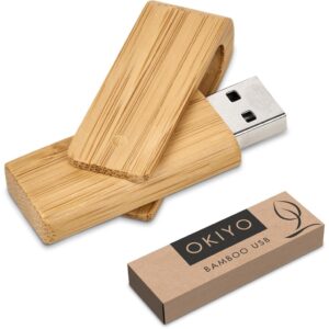 Alternative view of Okiyo Bakemono Bamboo Flash Drive - 32GB