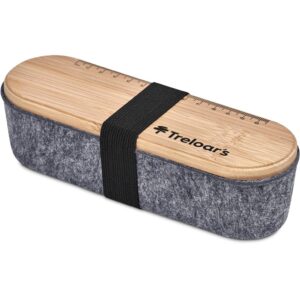 Okiyo Byoga Recycled PET Felt & Bamboo Stationery Case - Image 8