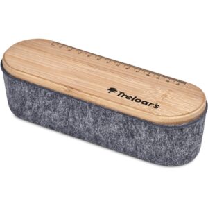 Okiyo Byoga Recycled PET Felt & Bamboo Stationery Case - Image 11
