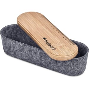 Okiyo Byoga Recycled PET Felt & Bamboo Stationery Case - Image 12