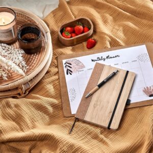 Okiyo Eri Bamboo & Cork Notebook & Pen Set - Image 5