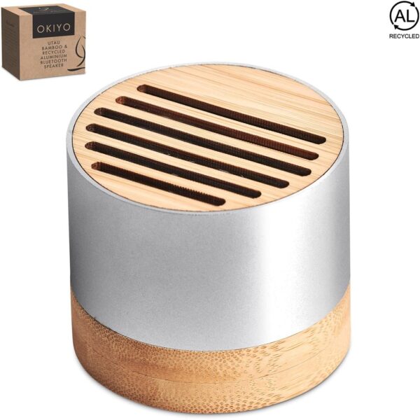 Okiyo Utau Bamboo & Recycled Aluminium Bluetooth Speaker — Okiyo Utau Bamboo & Recycled Aluminium Bluetooth Speaker