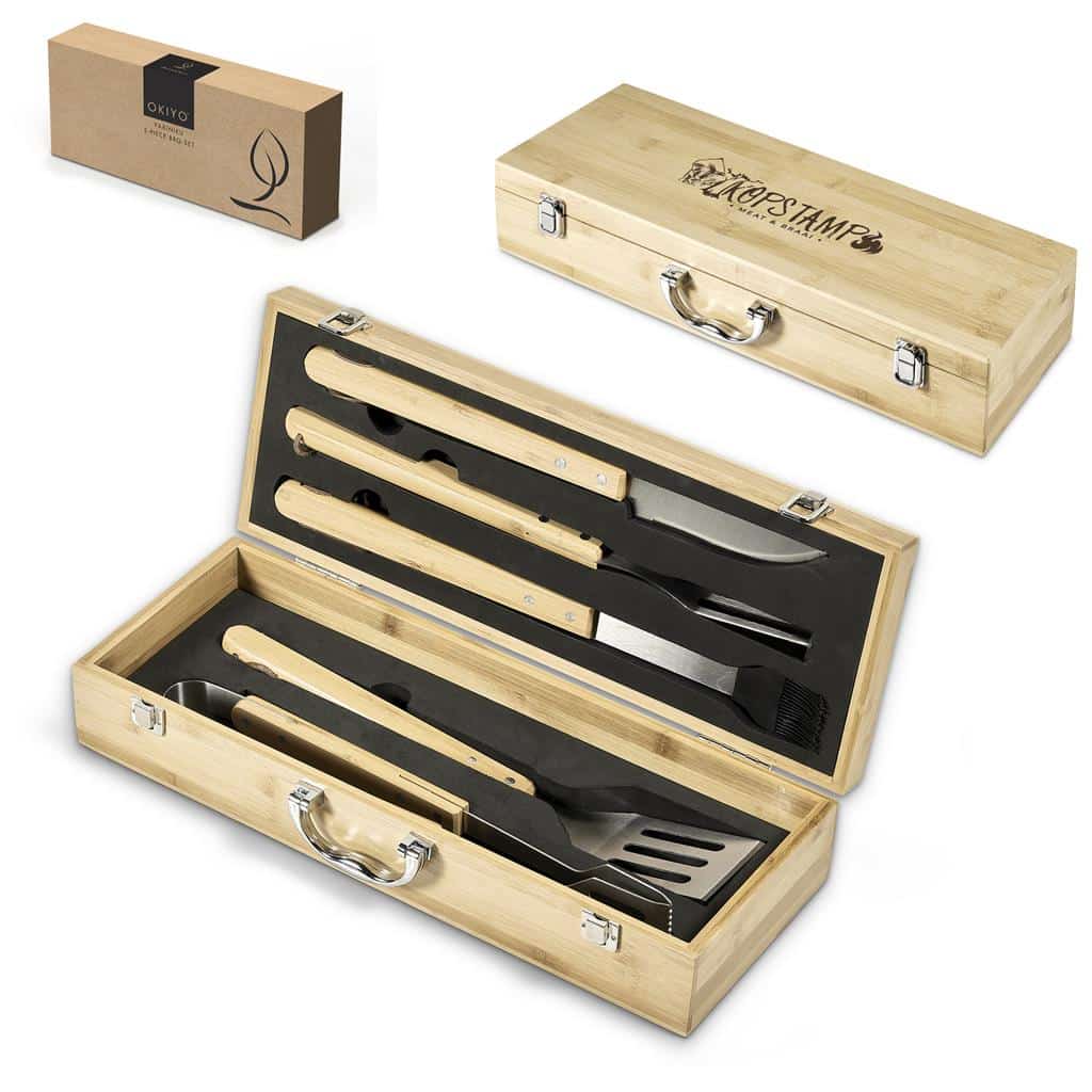 Okiyo Yakiniku Bamboo 5-Piece Braai Set - Image 2