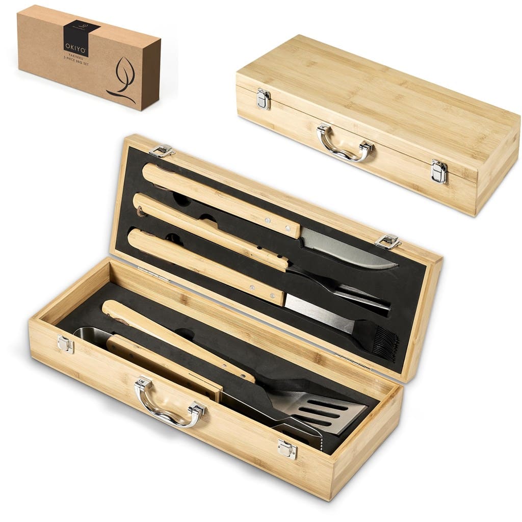 Okiyo Yakiniku Bamboo 5-Piece Braai Set - Image 7