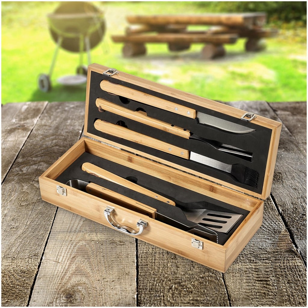 Okiyo Yakiniku Bamboo 5-Piece Braai Set - Image 8