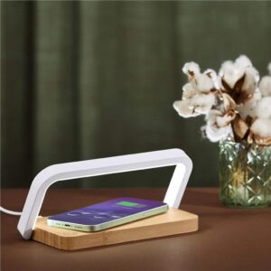 Okiyo Yoru Bamboo Wireless Charger & Night Light - Image 9