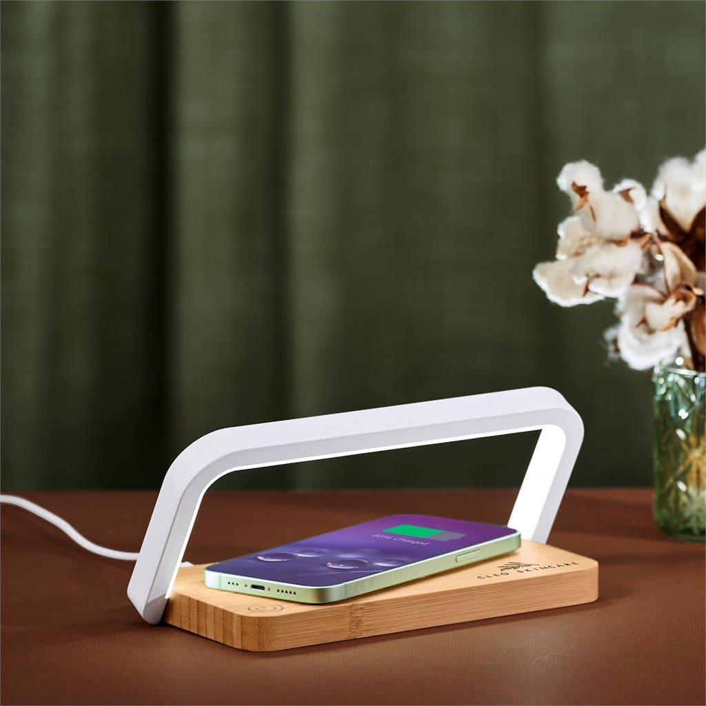 Okiyo Yoru Bamboo Wireless Charger & Night Light - Image 24