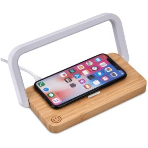 Okiyo Yoru Bamboo Wireless Charger & Night Light - Image 6
