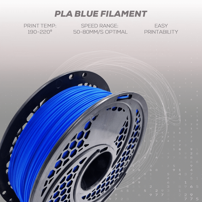 PLA Filament - Blue - 1kg, 1.75mm - Image 3