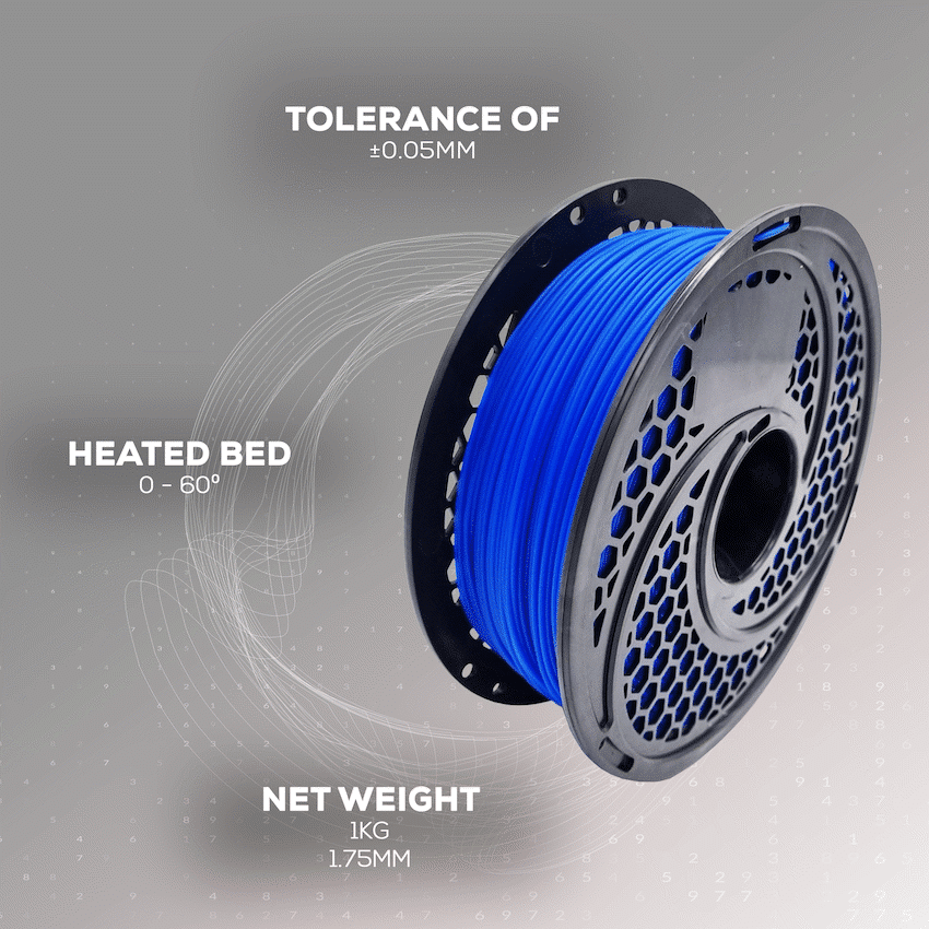 PLA Filament - Blue - 1kg, 1.75mm - Image 4
