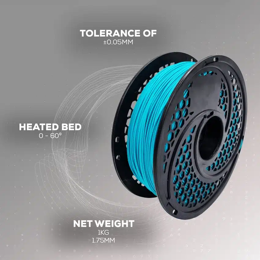 PLA Filament - Turquoise (1kg, 1.75mm) - Image 8