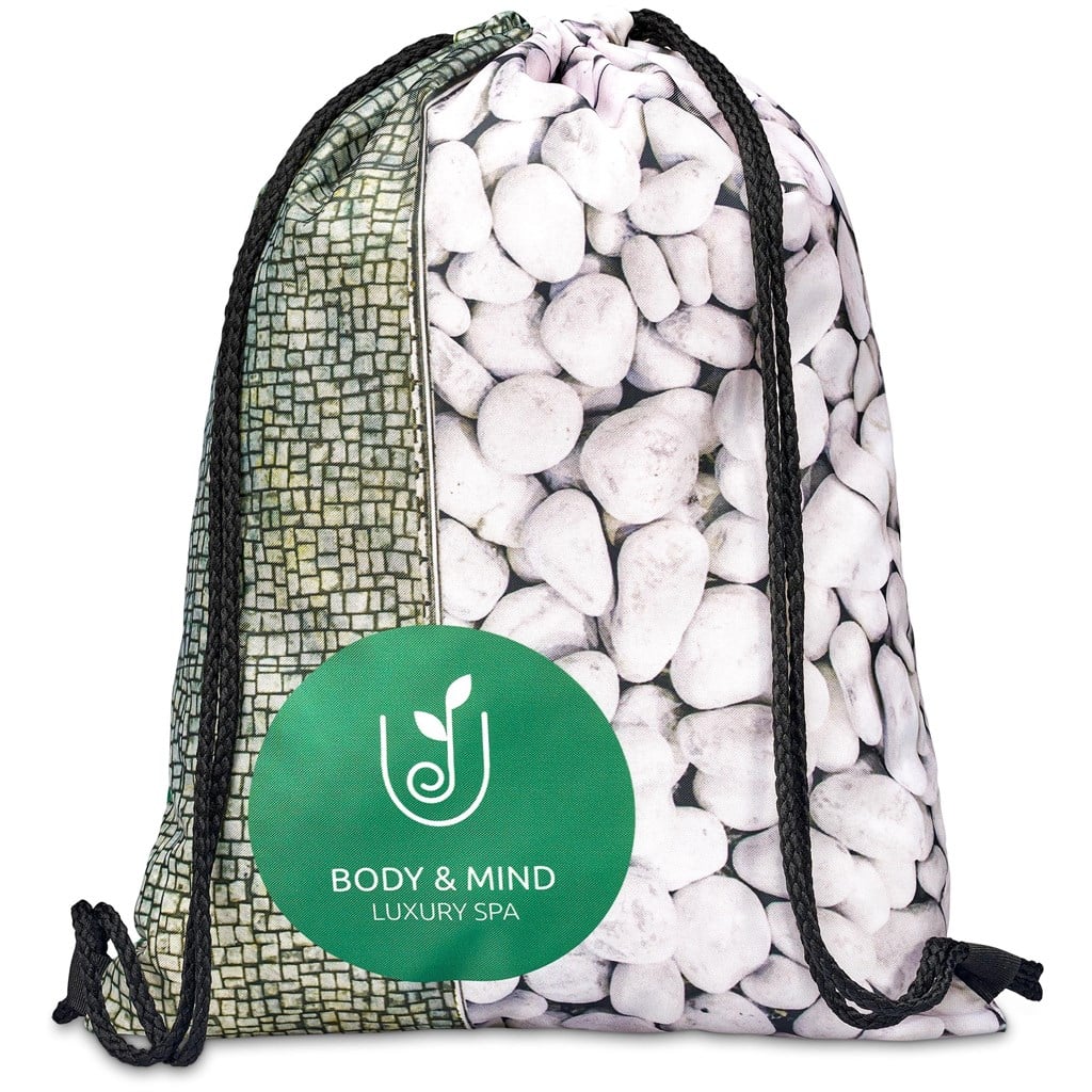 Pre-Printed Sample Hoppla Credo Drawstring Bag - Image 2