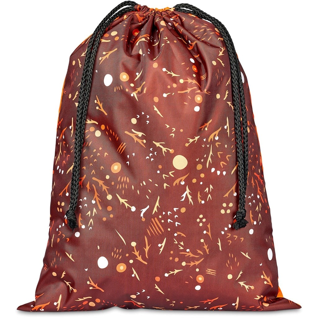 Pre-Production Sample Hoppla Benguela Jumbo Polyester Drawstring Pouch - Image 6