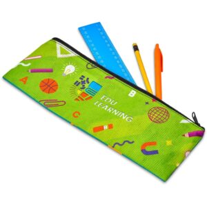 Hoppla Parker Recycled PET Stitch-Bond Pencil Case — Hoppla Parker Recycled PET Stitch-Bond Pencil Case
