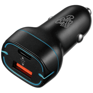 Alternative view of Pro Bass AutoPower Series 32w Dual USB and Type-C Car Charger