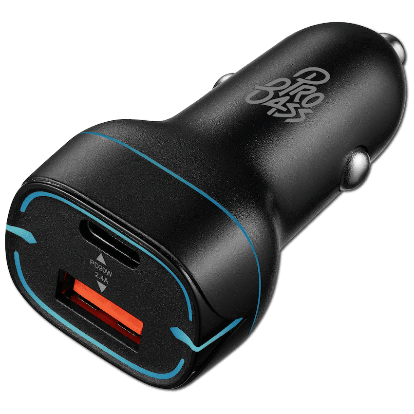 Pro Bass AutoPower Series 32w Dual USB and Type-C Car Charger - Image 2