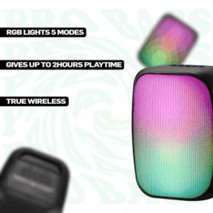 Pro Bass BlastWave Series BT Mini Speaker - Black - Image 7