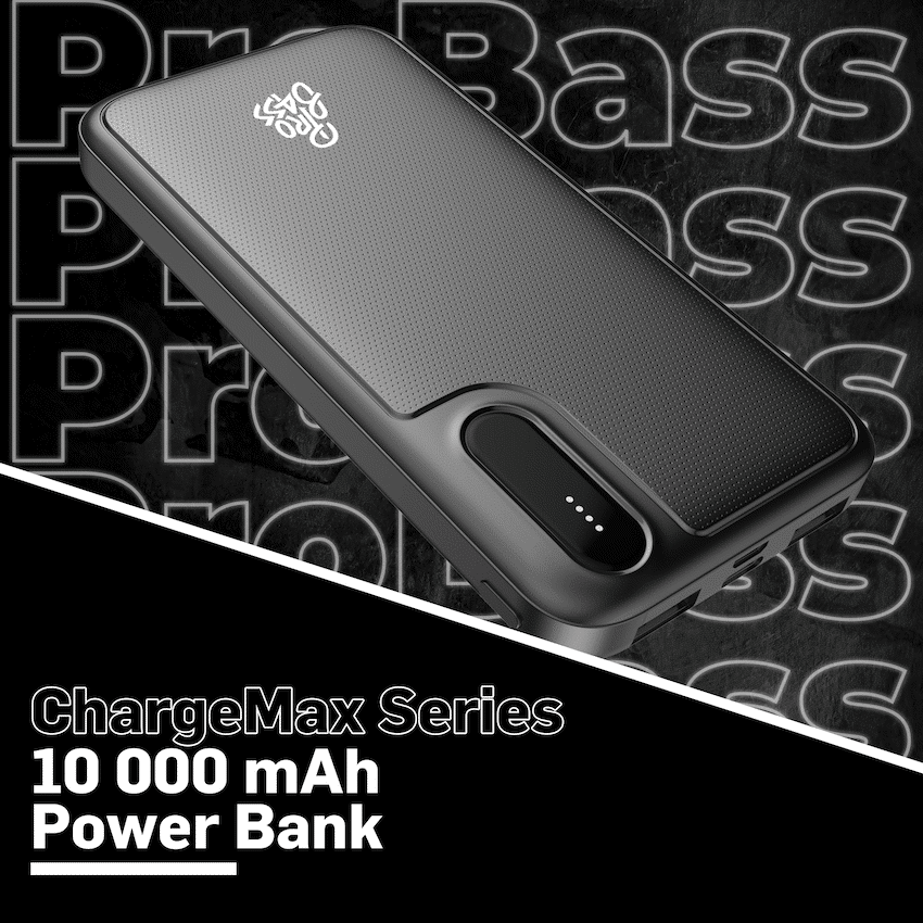 Pro Bass ChargeMax Series 10000mah Power Bank - Image 3