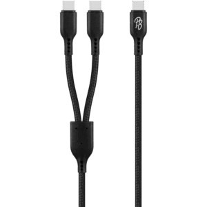 Pro Bass Cord Series 1.2m 15w USB-C to 2x USB-C Braided