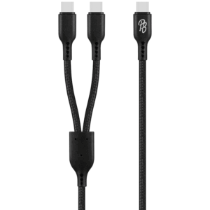 Alternative view of Pro Bass Cord Series 1.2m 15w USB-C to 2x USB-C Braided